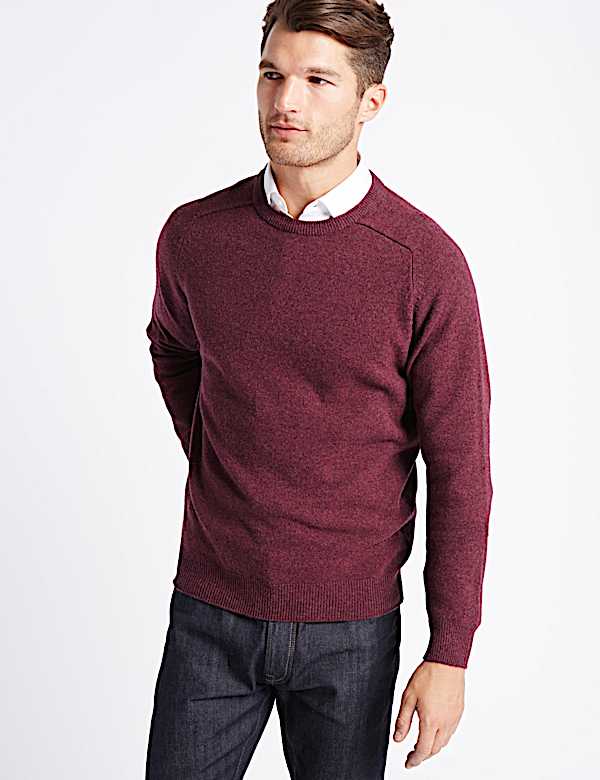 Pure Extra Fine Lambswool Crew Neck Jumper
