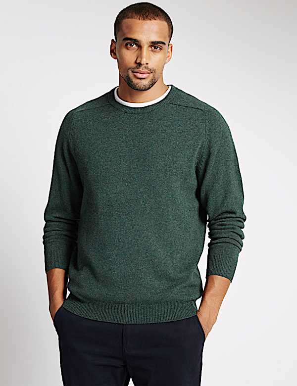 Pure Extra Fine Lambswool Crew Neck Jumper