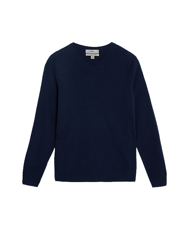 Pure Extra Fine Lambswool V-Neck Jumper