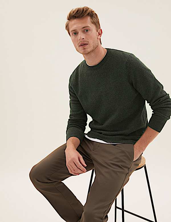 Pure Extra Fine Lambswool Crew Neck Jumper