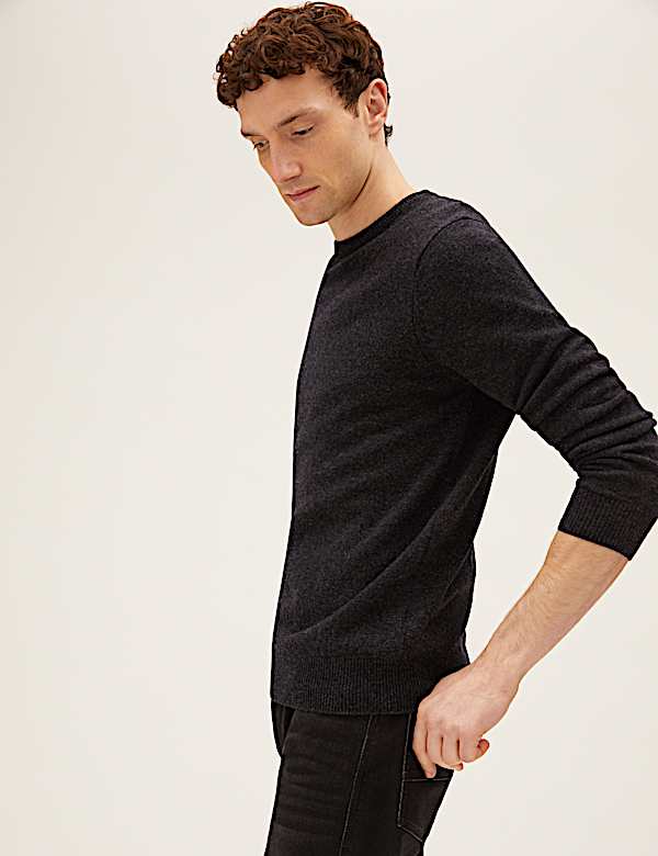 Pure Extra Fine Lambswool Crew Neck Jumper