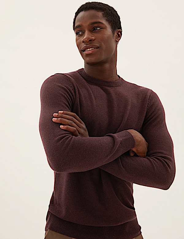 Pure Extra Fine Lambswool Crew Neck Jumper