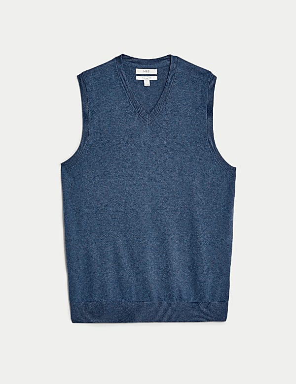 Pure Cotton Sleeveless Jumper