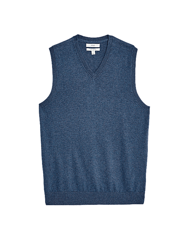 Pure Cotton Sleeveless Jumper