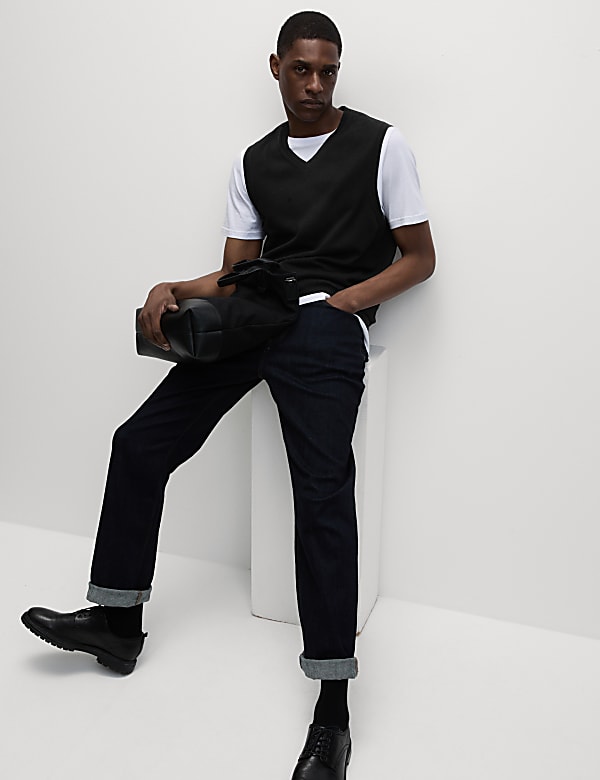 Pure Cotton Sleeveless Jumper