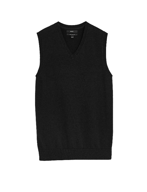 Pure Cotton Sleeveless Jumper