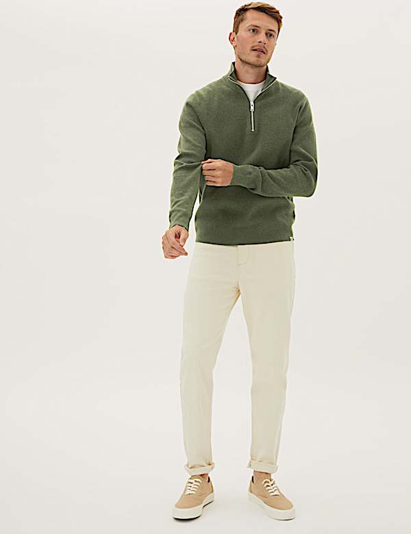 Cotton Blend Textured Jumper