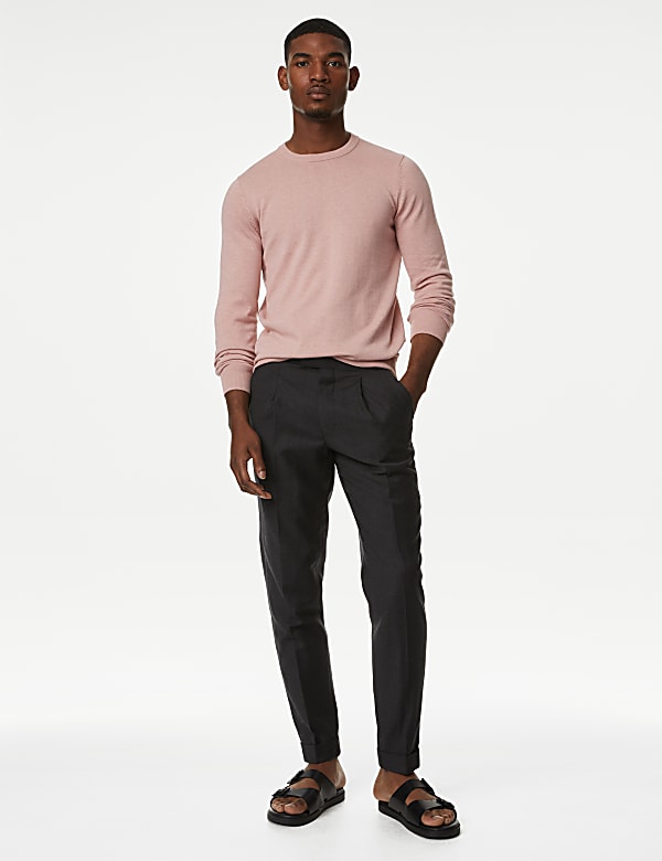 Pure Cotton Crew Neck Jumper