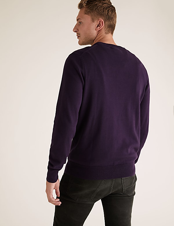 Pure Cotton Crew Neck Jumper