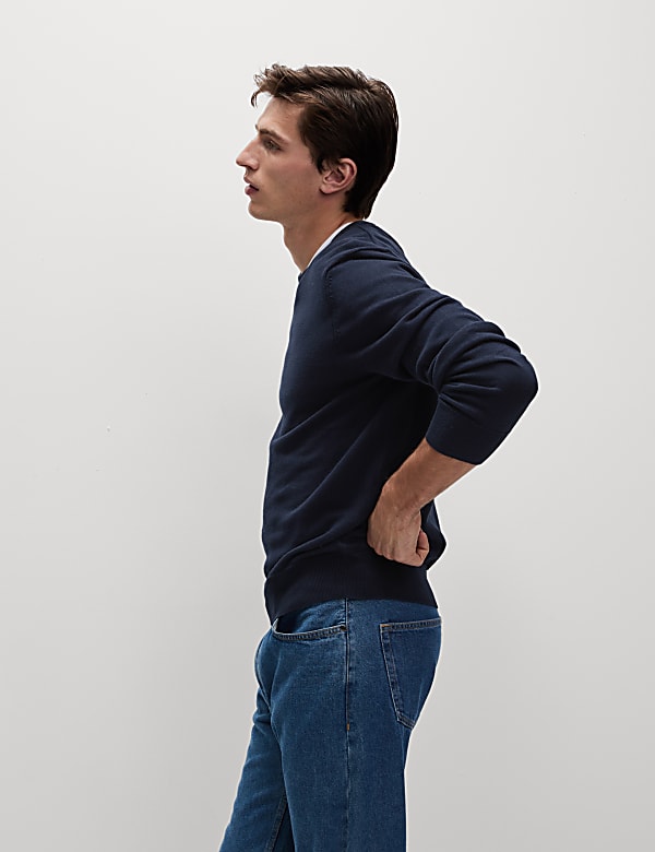 Pull ras du cou 100 % coton - BE