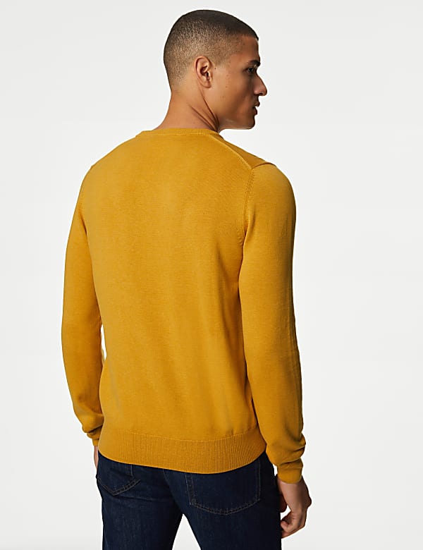 Pure Cotton Crew Neck Jumper