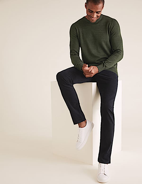 Pure Cotton Crew Neck Jumper