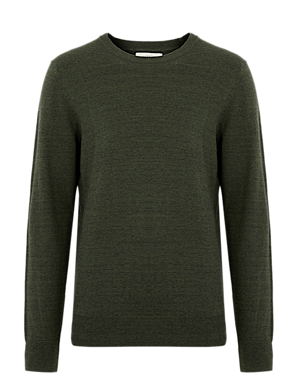Pure Cotton Crew Neck Jumper