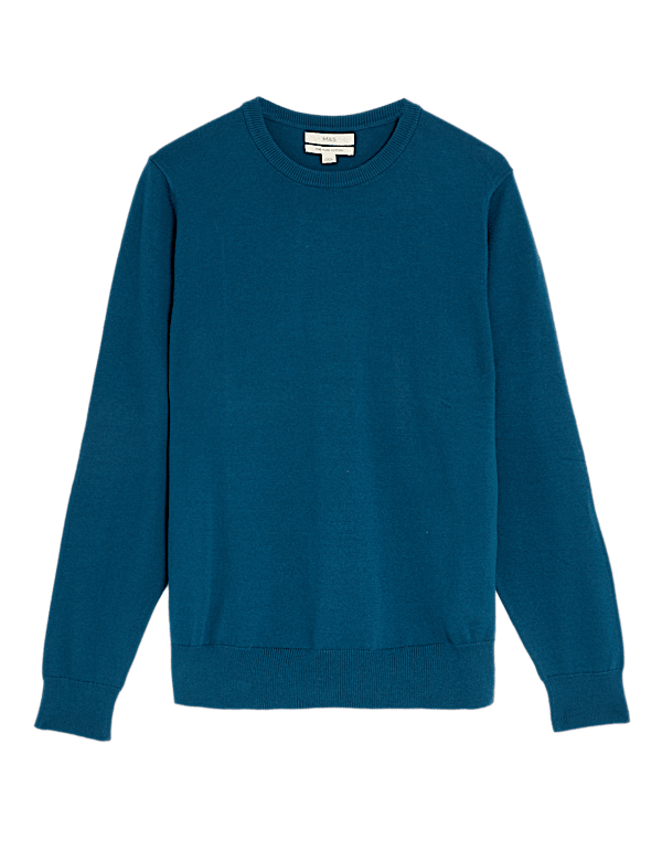 Pure Cotton Crew Neck Jumper