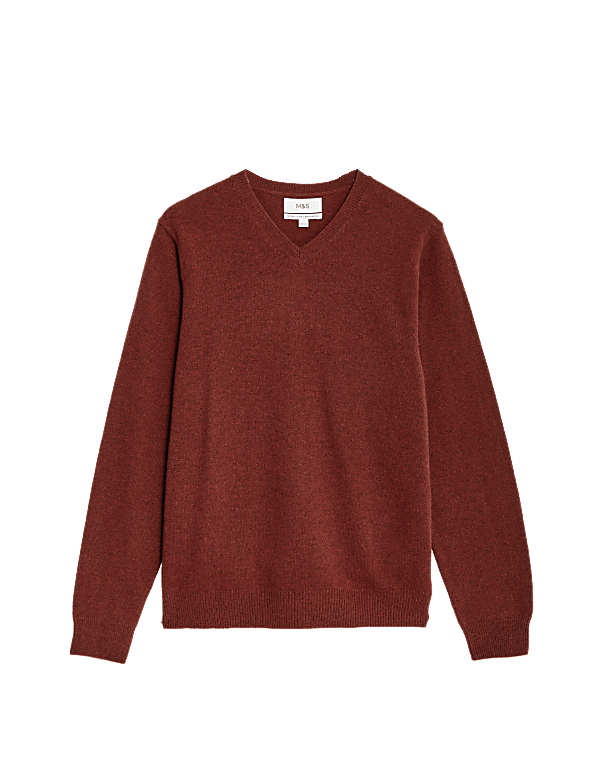 Pure Extra Fine Lambswool V-Neck Jumper