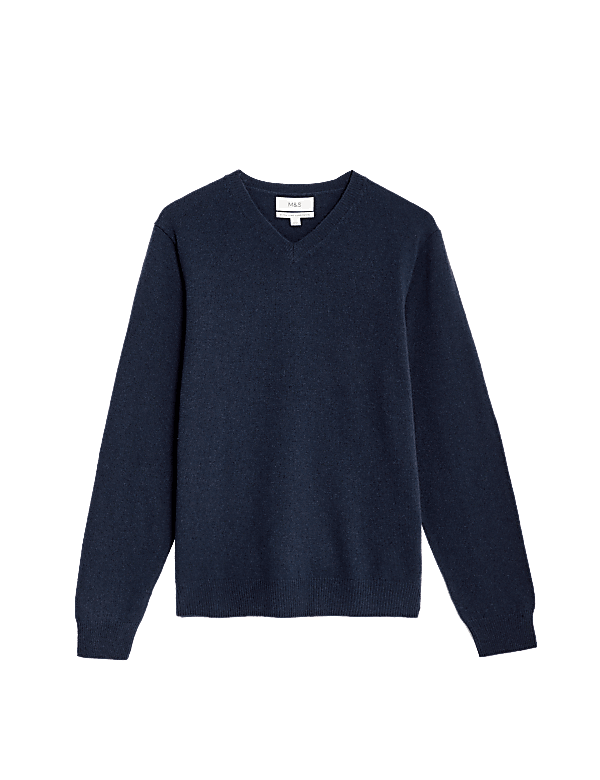 Pure Extra Fine Lambswool V-Neck Jumper