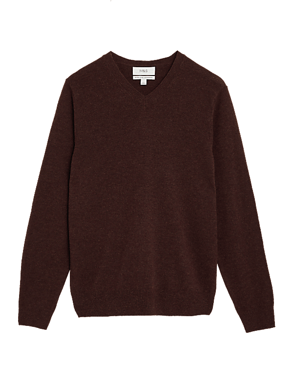 Pure Extra Fine Lambswool V-Neck Jumper