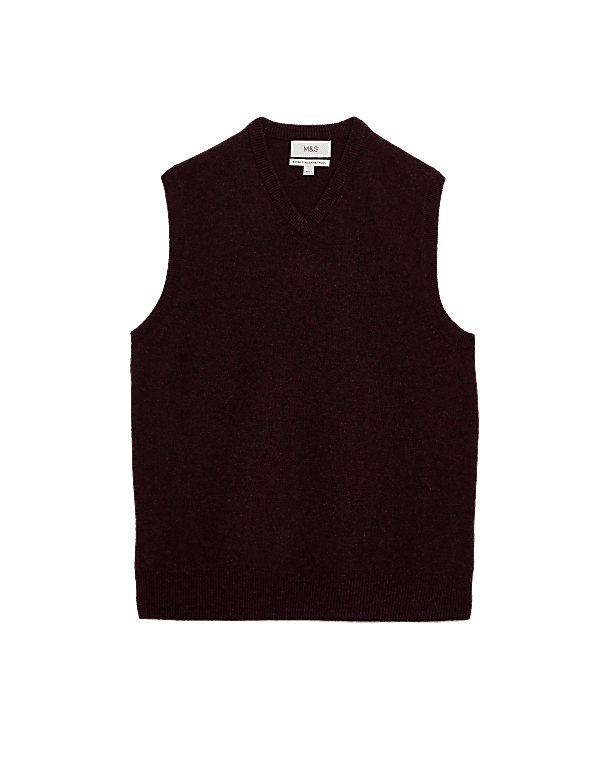 Pure Extra Fine Lambswool Sleeveless Jumper