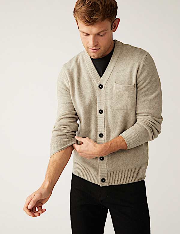 Pure Lambswool Cardigan