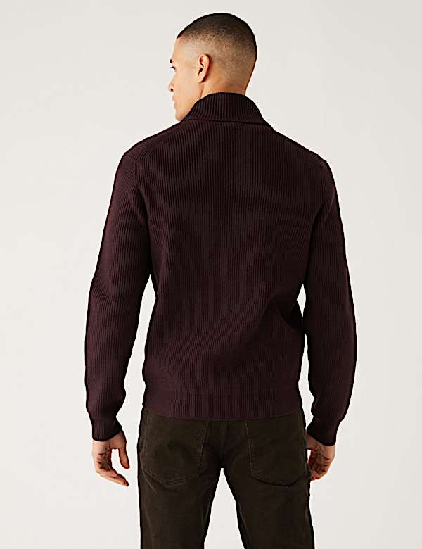 Cotton Blend Knitted Jacket