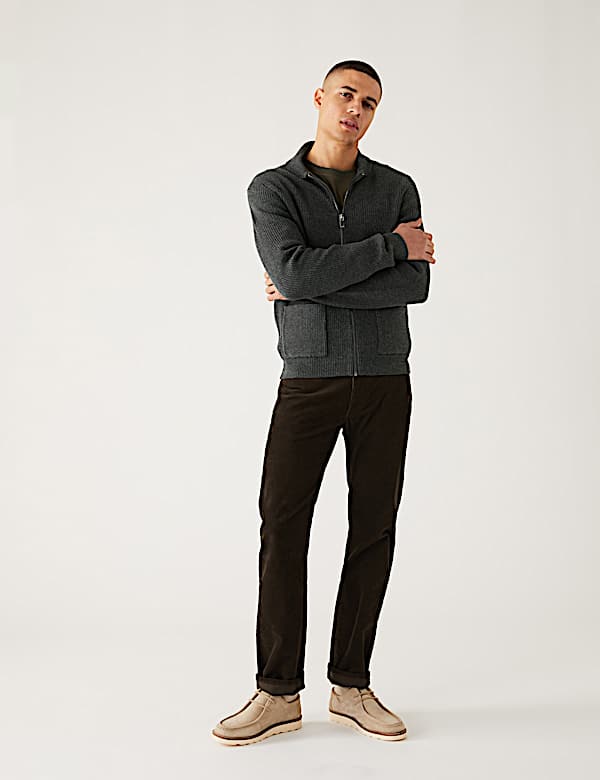 Cotton Blend Knitted Jacket