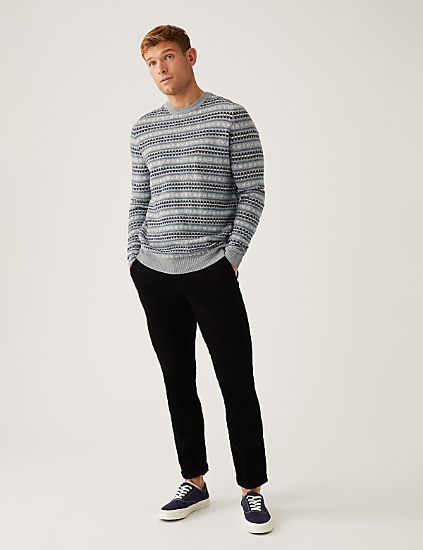 Pure Extra Fine Lambswool Fair Isle Jumper
