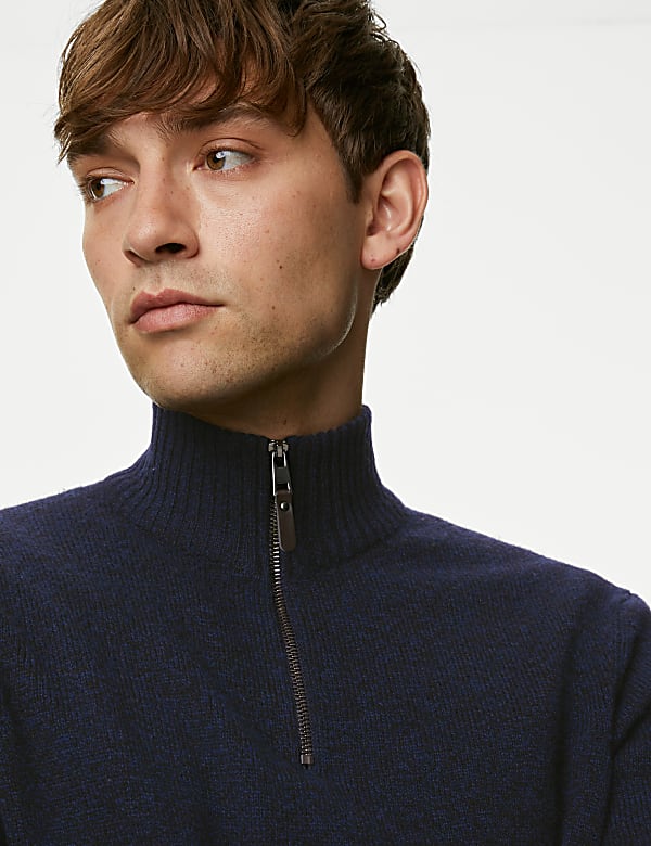 Lambswool Rich Half Zip Jumper