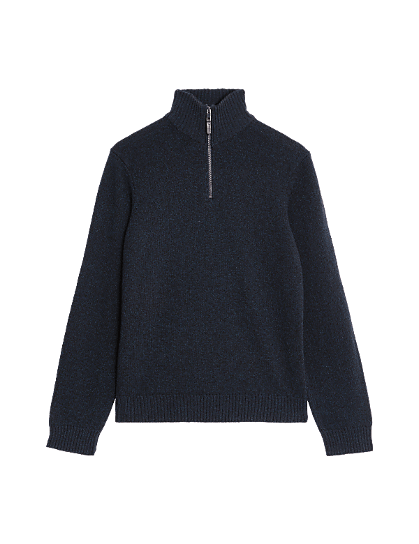 Lambswool Rich Half Zip Jumper