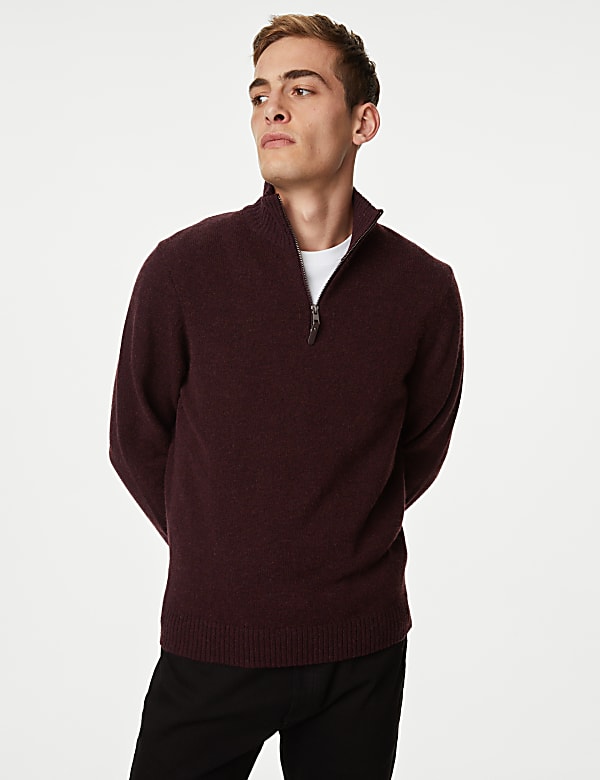 Lambswool Rich Half Zip Jumper