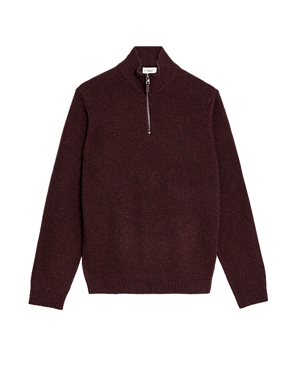 Lambswool Rich Half Zip Jumper