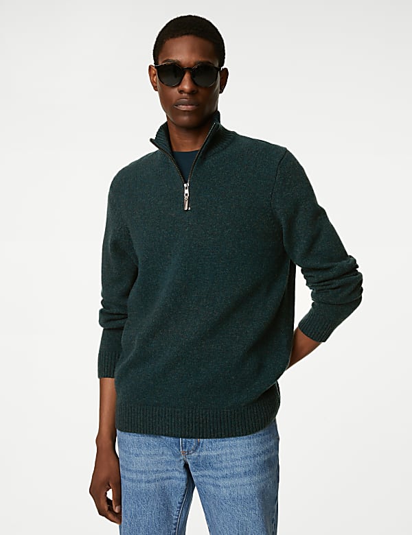 Lambswool Rich Half Zip Jumper