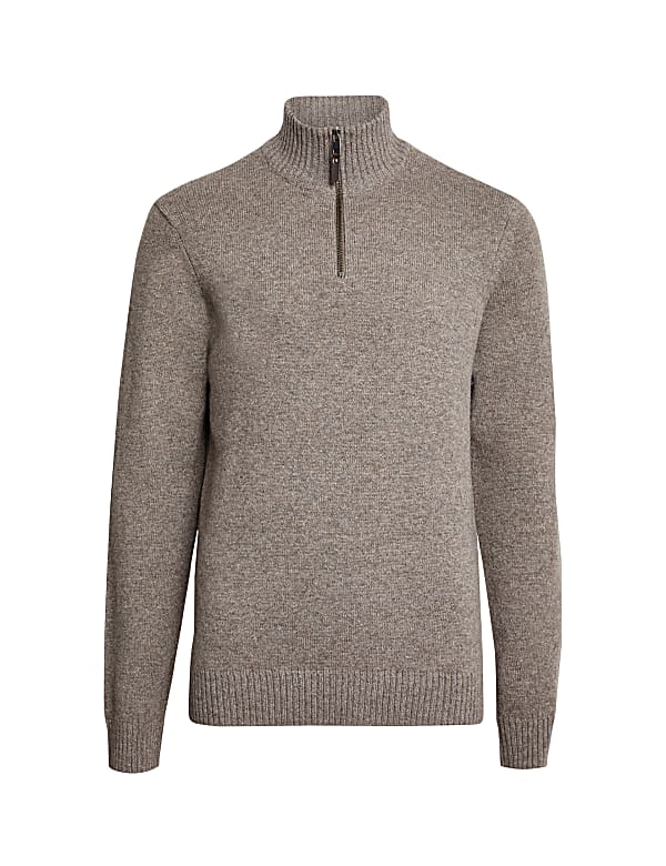 Lambswool Rich Half Zip Jumper