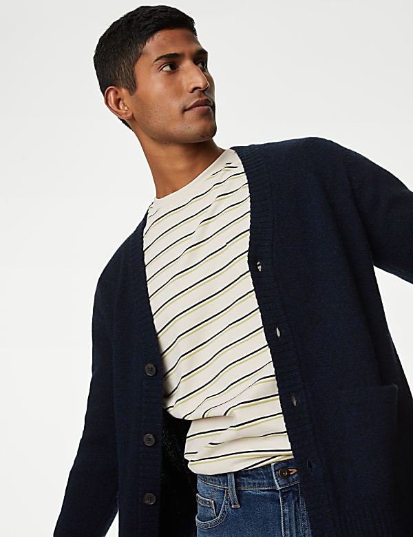 Lambswool Rich V-Neck Cardigan