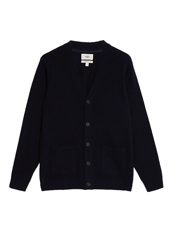Lambswool Rich V-Neck Cardigan