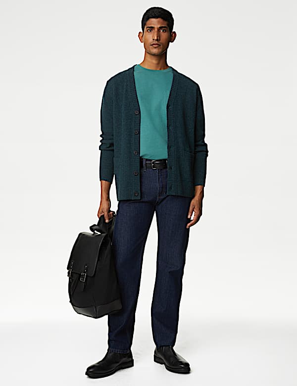 Lambswool Rich V-Neck Cardigan