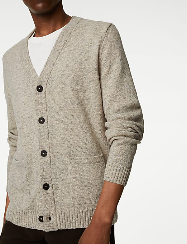 Lambswool Rich V-Neck Cardigan