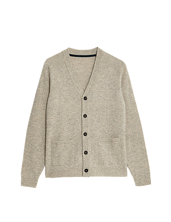 Lambswool Rich V-Neck Cardigan