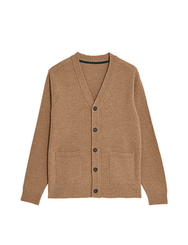 Buy Lambswool Rich V-Neck Cardigan at Marks & Spencer