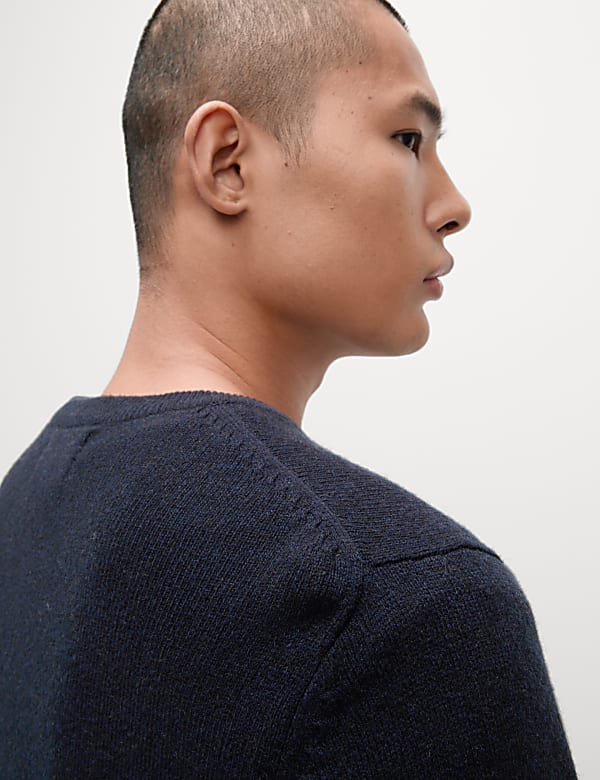 Pure Extra Fine Lambswool Crew Neck Jumper - JE