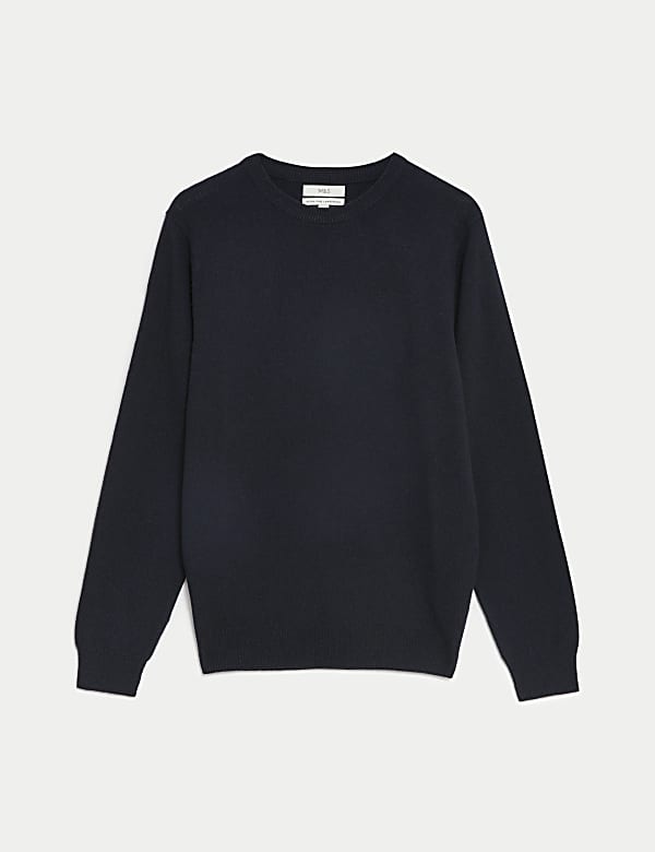 Pure Extra Fine Lambswool Crew Neck Jumper - JE