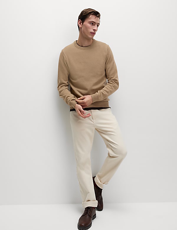 Pure Extra Fine Lambswool Crew Neck Jumper - NZ