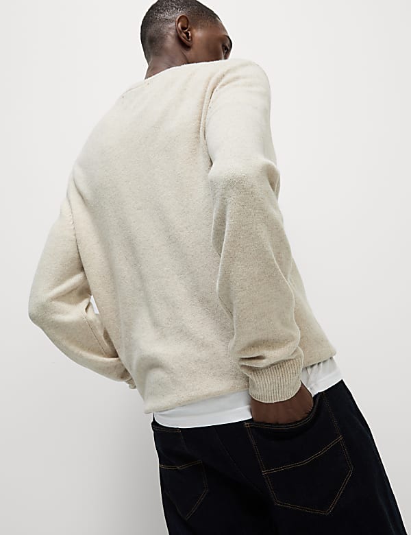 Pure Extra Fine Lambswool Crew Neck Jumper - CA