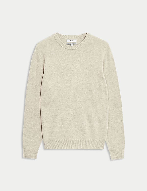 Pure Extra Fine Lambswool Crew Neck Jumper - CA