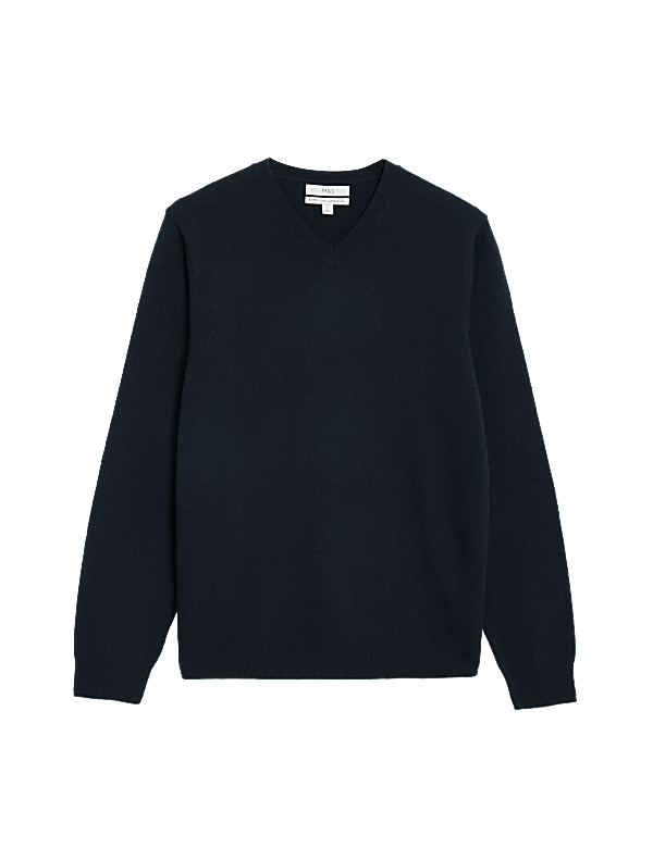 Pure Extra Fine Lamsbwool V-Neck Jumper