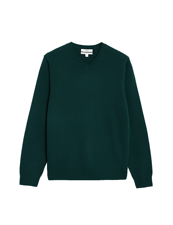 Pure Extra Fine Lamsbwool V-Neck Jumper