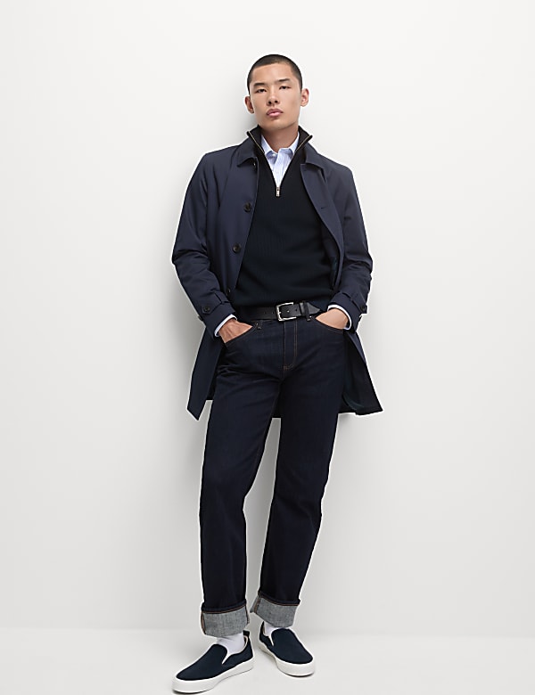 Cotton Blend Half Up Ribbed Jumper - JO