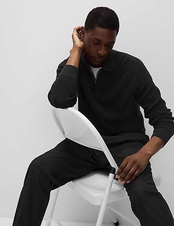 Kemeja Polo Rajut Bahan Katun - ID