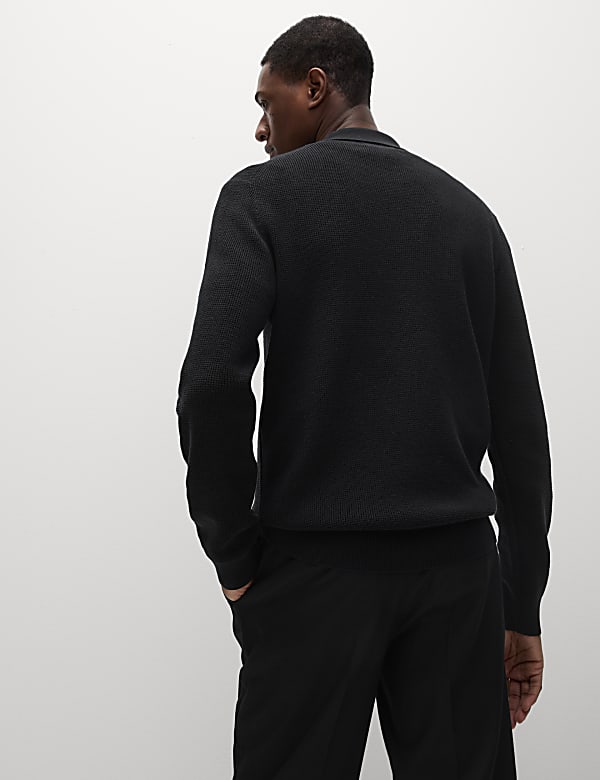 Kemeja Polo Rajut Bahan Katun - ID