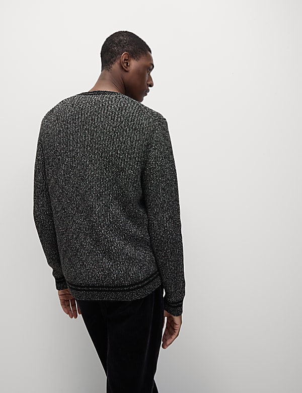 Zuiver katoenen trui met ronde hals voor een moderne twist - BE