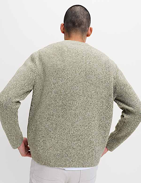 V-Neck Twisted Yarn Cardigan